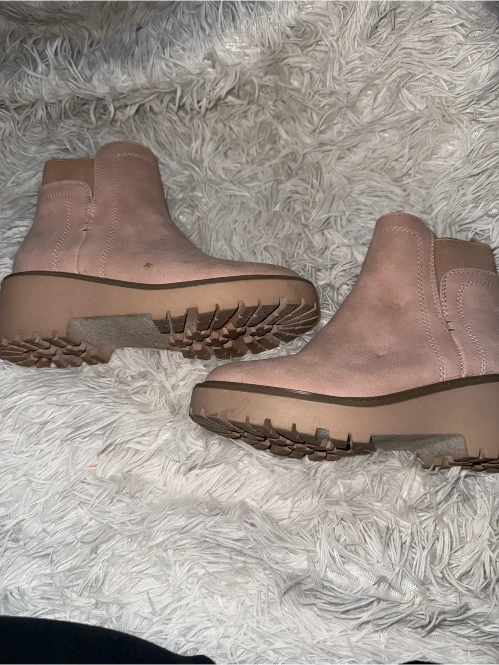 Girls' Ankle Boots in Soft Pink Blush - Kids